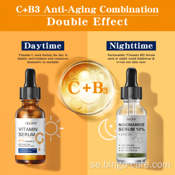 Hudblekande vitamin C-serum